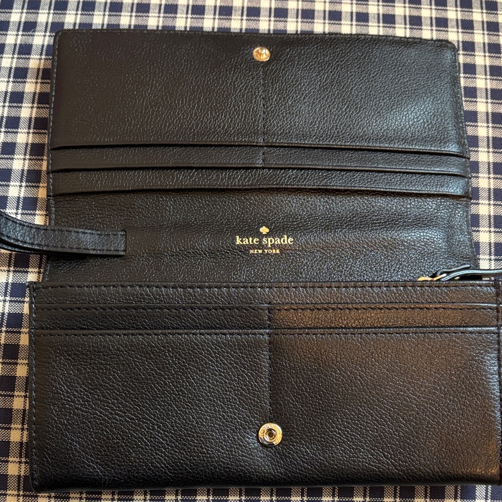 Kate Spade Black Leather Wallet - Picture 8 of 10